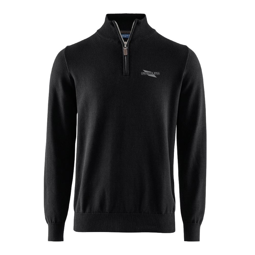 Brockton Zip Sweater Black