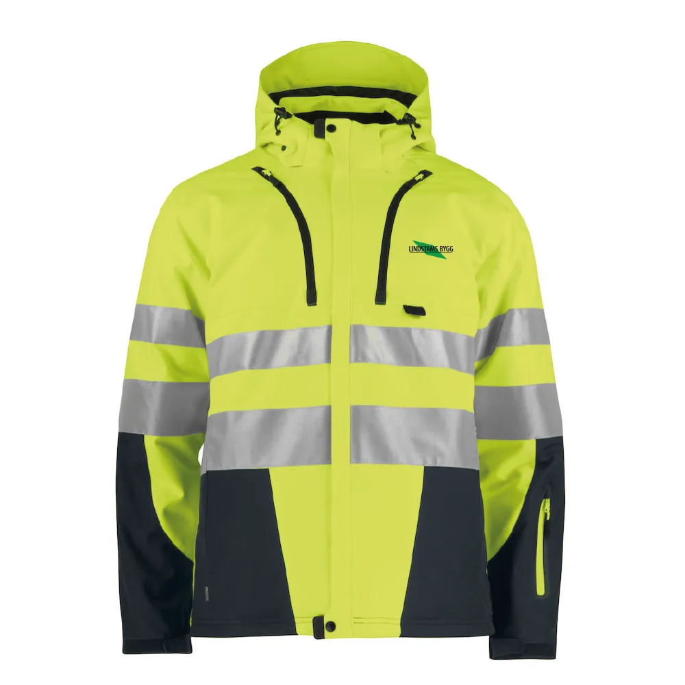 Fodrad Softshelljacka HV Gul/Svart